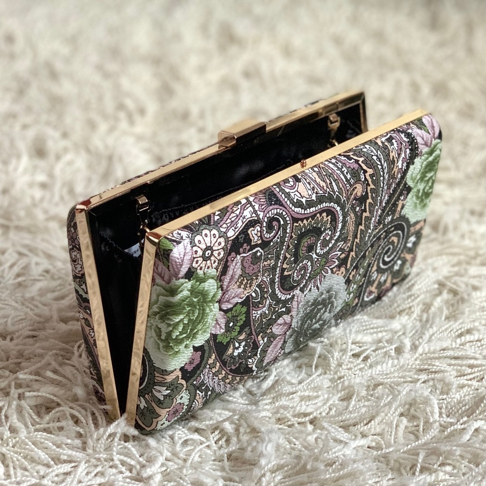 Paisley Clutch/Shoulder Bag
